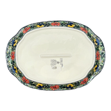 Tray, Oval, Handles, 10.75" x 15.25" in "Tropical Love" by Ceramika Artystyczna | A684-U4705