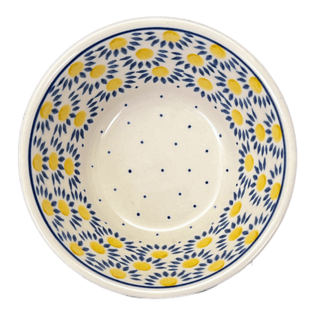 Bowl, Round, Ridged, 5.5" in "Sunny Circle" by Ceramika Artystyczna | A696-0215