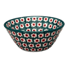 Polish Pottery Ridged 5.5" Bowl (Riot Daffodils) | A696-1174Q at PolishPotteryOutlet.com