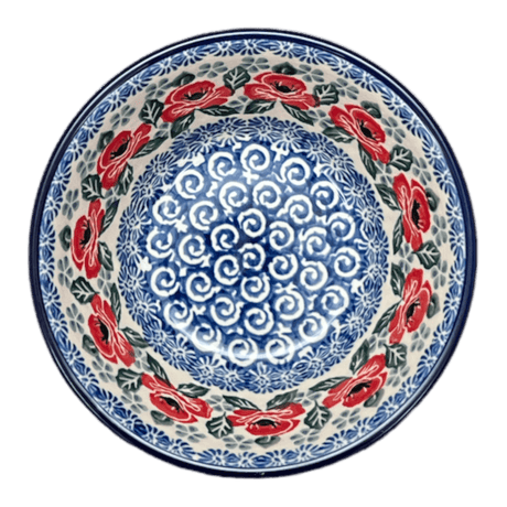 Bowl, Round, Ridged, 5.5" in "Rosie's Garden" by Ceramika Artystyczna | A696-1490X