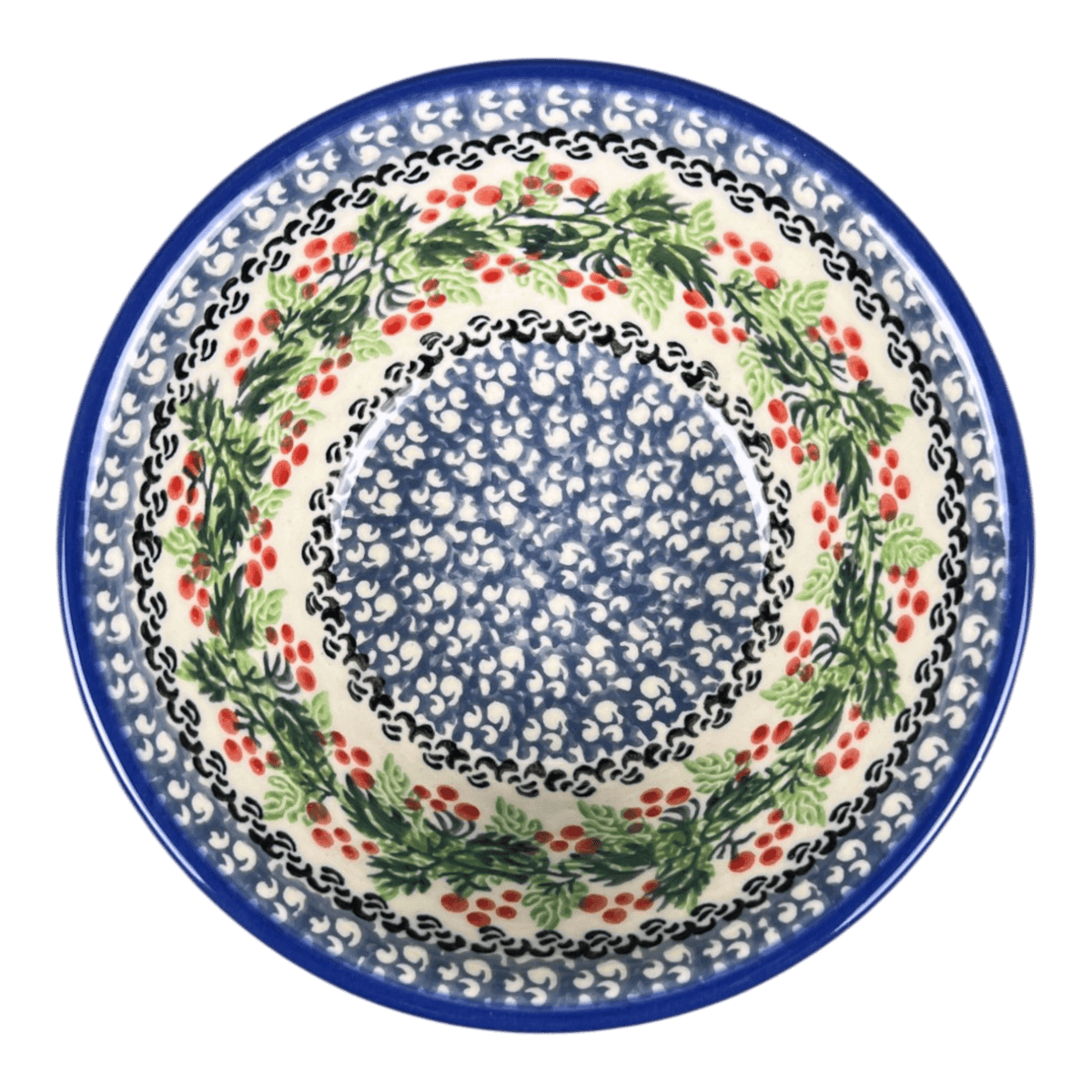 Bowl, Round, Ridged, 5.5" in "Bearberries" by Ceramika Artystyczna | A696-1734X