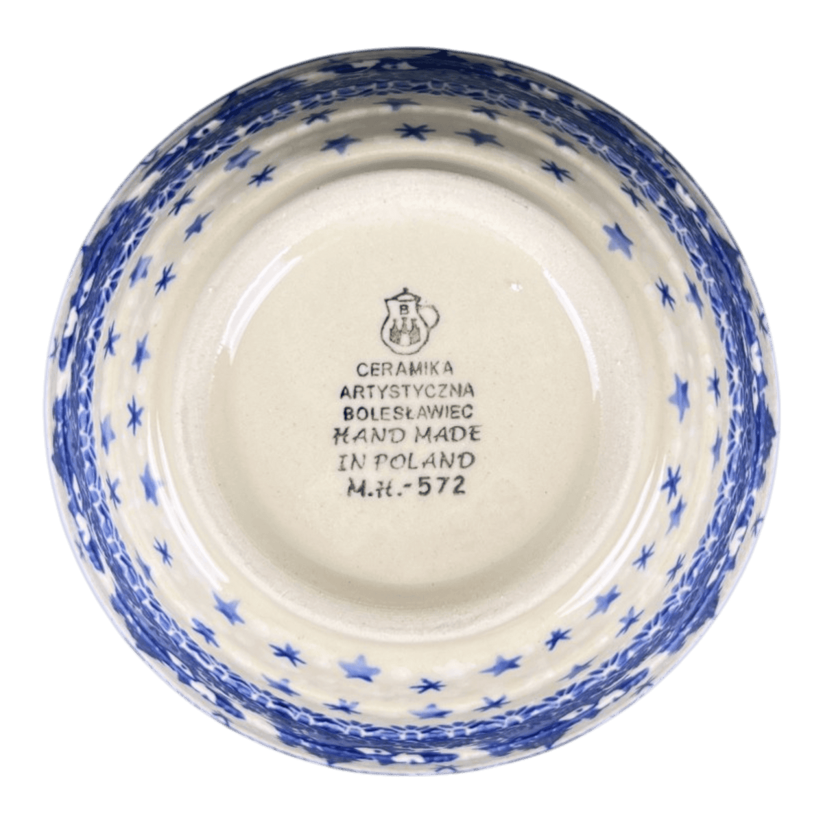 Bowl, Round, Ridged, 5.5" in "Frosted Starlight" by Ceramika Artystyczna | A696-2329X