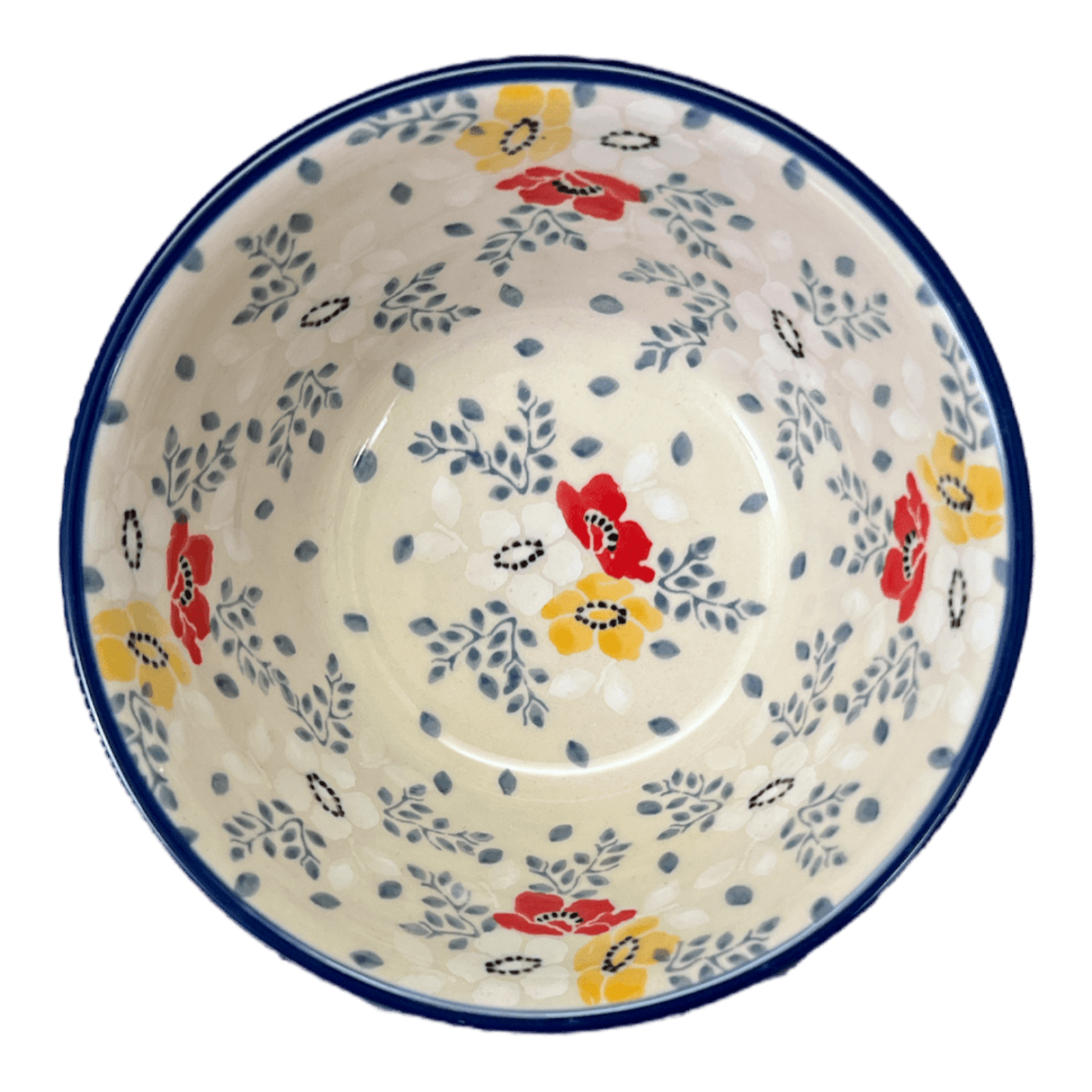 Bowl, Round, Ridged, 5.5" in "Soft Bouquet" by Ceramika Artystyczna | A696-2378X