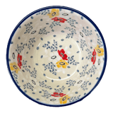 Bowl, Round, Ridged, 5.5" in "Soft Bouquet" by Ceramika Artystyczna | A696-2378X