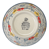 Bowl, Round, Ridged, 5.5" in "Soft Bouquet" by Ceramika Artystyczna | A696-2378X