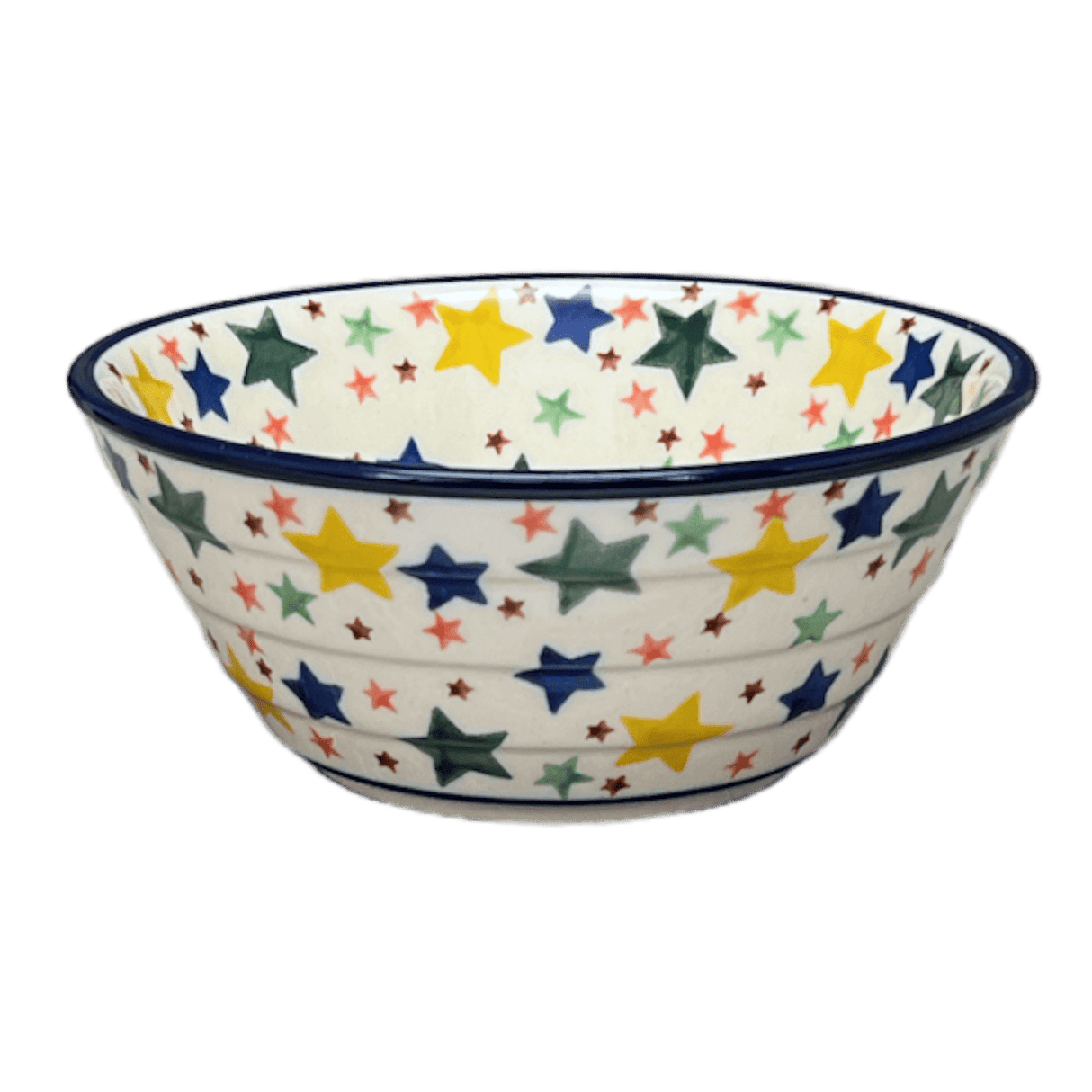 Bowl, Round, Ridged, 5.5" in "Star Shower" by Ceramika Artystyczna | A696-359X