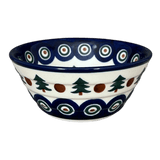 Bowl, Round, Ridged, 5.5" in "Peacock Pine" by Ceramika Artystyczna | A696-366X