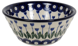 Bowl, Round, Ridged, 5.5" in "Tulip Dot" by Ceramika Artystyczna | A696-377Z