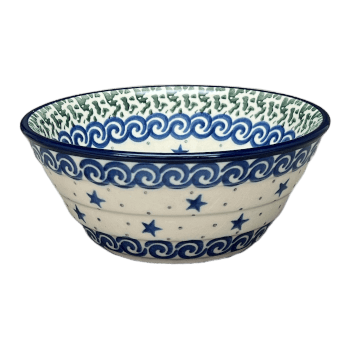 Bowl, Round, Ridged, 5.5" in "Starry Sea" by Ceramika Artystyczna | A696-454C