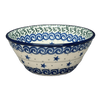 Polish Pottery CA 5.5" Ridged Bowl (Starry Sea) | A696-454C at PolishPotteryOutlet.com