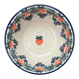 Bowl, Round, Ridged, 5.5" in "Strawberry Patch" by Ceramika Artystyczna | A696-721X