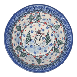 Bowl, Round, Ridged, 5.5" in "Snowman Stroll" by Ceramika Artystyczna | A696-U4661