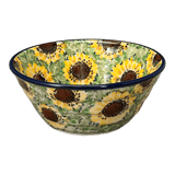 Bowl, Round, Ridged, 5.5" in "Sunflower Field" by Ceramika Artystyczna | A696-U4737