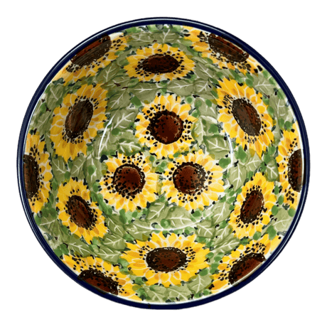 Bowl, Round, Ridged, 5.5" in "Sunflower Field" by Ceramika Artystyczna | A696-U4737