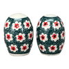 Polish Pottery Small Salt & Pepper Set (Riot Daffodils) | A735S-1174Q at PolishPotteryOutlet.com