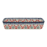 Baker, Bread, Extra Long, 12" x 4.75" in "Red Aster" by Ceramika Artystyczna | A784-1435X