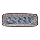 Baker, Bread, Extra Long, 12" x 4.75" in "Red Aster" by Ceramika Artystyczna | A784-1435X