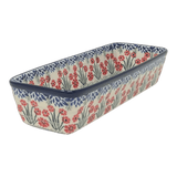 Baker, Bread, Extra Long, 12" x 4.75" in "Red Aster" by Ceramika Artystyczna | A784-1435X
