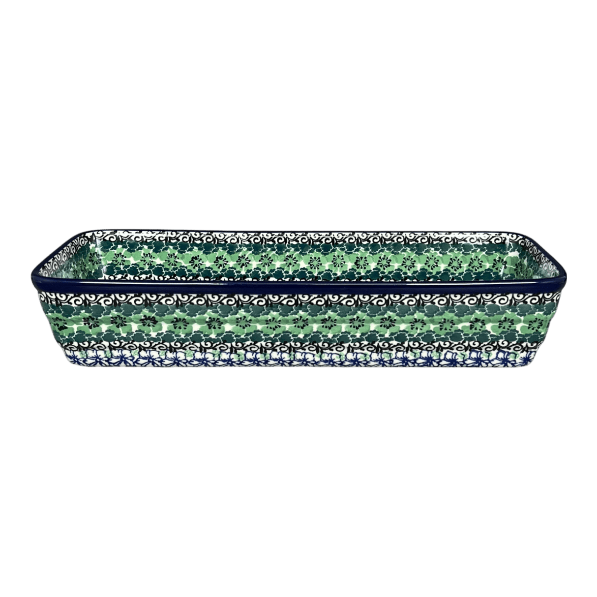 Baker, Bread, Extra Long, 12" x 4.75" in "Ring of Green" by Ceramika Artystyczna | A784-1479X