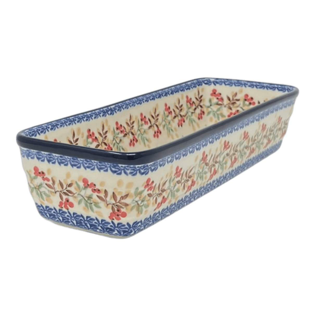 Baker, Bread, Extra Long, 12" x 4.75" in "Bullfinch Banquet" by Ceramika Artystyczna | A784-U4908