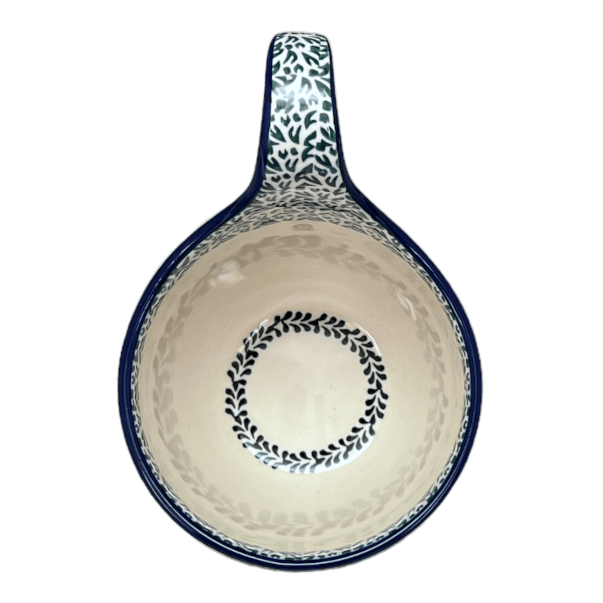 Bowl, Round, Loop Handle, 16 oz in "Lemons and Leaves" by Ceramika Artystyczna | A845-2749X