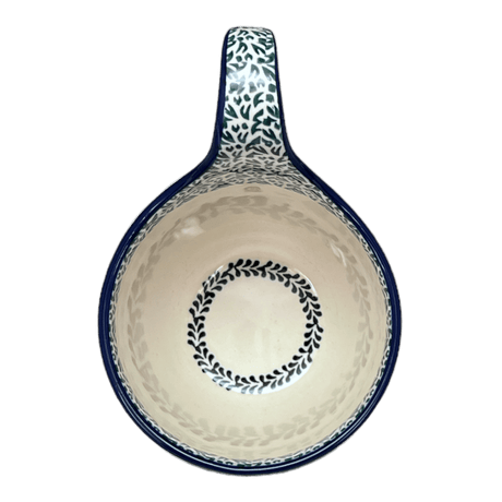 Bowl, Round, Loop Handle, 16 oz in "Lemons and Leaves" by Ceramika Artystyczna | A845-2749X