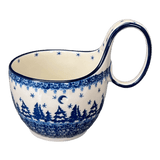 Bowl, Round, Loop Handle, 16 oz in "Winter Skies" by Ceramika Artystyczna | A845-2826X