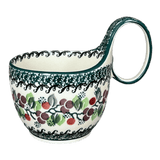 Bowl, Round, Loop Handle, 16 oz in "Sugar Plums" by Ceramika Artystyczna | A845-2838Q