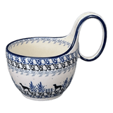 Bowl, Round, Loop Handle, 16 oz in "Labrador Loop" by Ceramika Artystyczna | A845-2862X