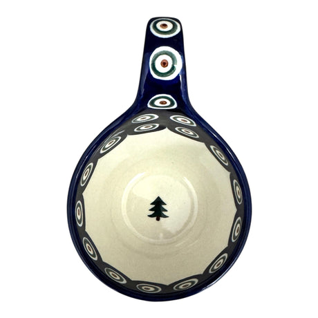 Bowl, Round, Loop Handle, 16 oz in "Peacock Pine" by Ceramika Artystyczna | A845-366X