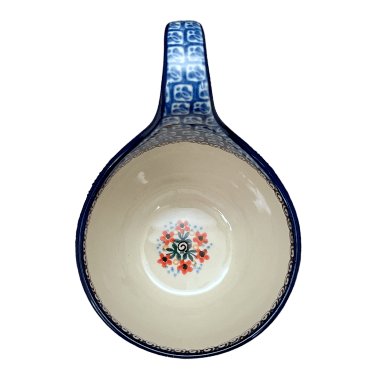 Bowl, Round, Loop Handle, 16 oz in "Butterfly Parade" by Ceramika Artystyczna | A845-U1493