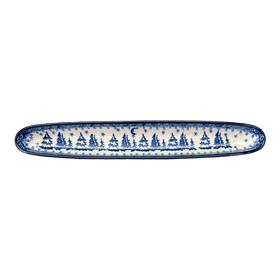 Polish Pottery Olive Boat (Winter Skies) | A924-2826X Additional Image at PolishPotteryOutlet.com
