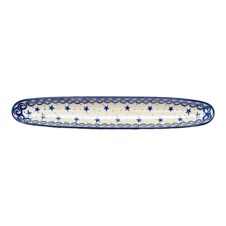 Olive Boat, 12" x 2" in "Starry Sea" by Ceramika Artystyczna | A924-454C