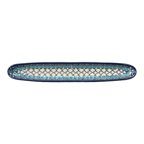 Olive Boat, 12" x 2" in "Mediterranean Waves" by Ceramika Artystyczna | A924-U72