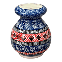 A picture of a Polish Pottery Parmesan/Spice Shaker (Santa Fe Sky) | A934-1350X as shown at PolishPotteryOutlet.com/products/parmesan-spice-shaker-santa-fe-sky-a934-1350x