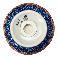 A picture of a Polish Pottery Parmesan/Spice Shaker (Santa Fe Sky) | A934-1350X as shown at PolishPotteryOutlet.com/products/parmesan-spice-shaker-santa-fe-sky-a934-1350x