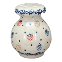 A picture of a Polish Pottery Parmesan/Spice Shaker (Mixed Berries) | A934-1449X as shown at PolishPotteryOutlet.com/products/parmesan-spice-shaker-mixed-berries-a934-1449x