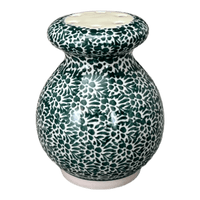 A picture of a Polish Pottery Parmesan/Spice Shaker (Going Green) | A934-1885Q as shown at PolishPotteryOutlet.com/products/parmesan-spice-shaker-going-green-a934-1885q