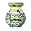 Polish Pottery CA 4" Parmesan/Spice Shaker (Lemons and Leaves) | A934-2749X at PolishPotteryOutlet.com