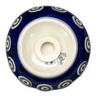 A picture of a Polish Pottery Parmesan/Spice Shaker (Peacock Pine) | A934-366X as shown at PolishPotteryOutlet.com/products/parmesan-spice-shaker-peacock-pine-a934-366x