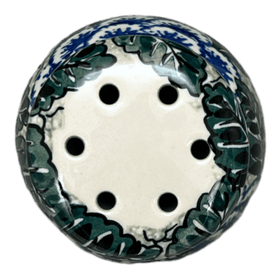 Polish Pottery Parmesan/Spice Shaker (Blue Dahlia) | A934-U1473 Additional Image at PolishPotteryOutlet.com