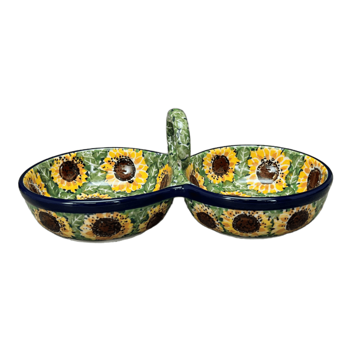 Bowl, Round, Double, Serving, 9" in "Sunflower Field" by Ceramika Artystyczna | A942-U4737