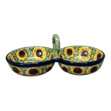 Bowl, Round, Double, Serving, 9" in "Sunflower Field" by Ceramika Artystyczna | A942-U4737