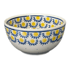 Polish Pottery Deep 5.5" Bowl (Sunny Circle) | A986-0215 at PolishPotteryOutlet.com