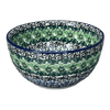 Polish Pottery Deep 5.5" Bowl (Ring of Green) | A986-1479X at PolishPotteryOutlet.com