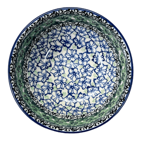 Polish Pottery Deep 5.5" Bowl (Ring of Green) | A986-1479X Additional Image at PolishPotteryOutlet.com