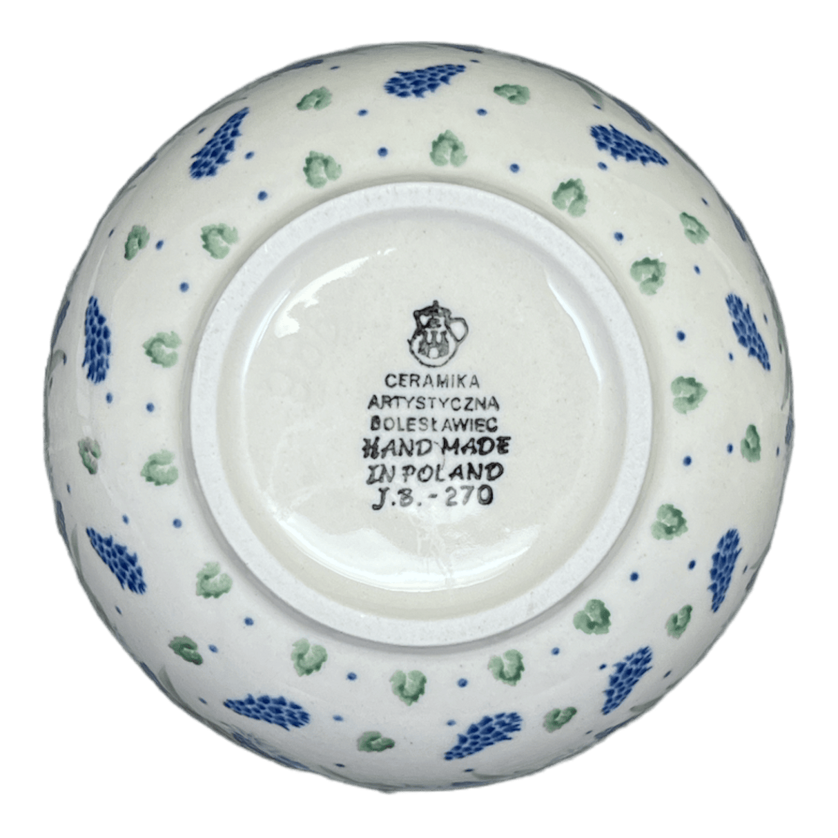 Bowl, Round, Deep, 5.5" in "Hyacinth in the Wind" by Ceramika Artystyczna | A986-2037X