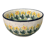 Bowl, Round, Deep, 5.5" in "Daffodils in Bloom" by Ceramika Artystyczna | A986-2122X