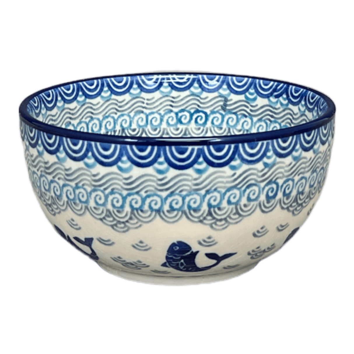 Bowl, Round, Deep, 5.5" in "Koi Pond" by Ceramika Artystyczna | A986-2372X