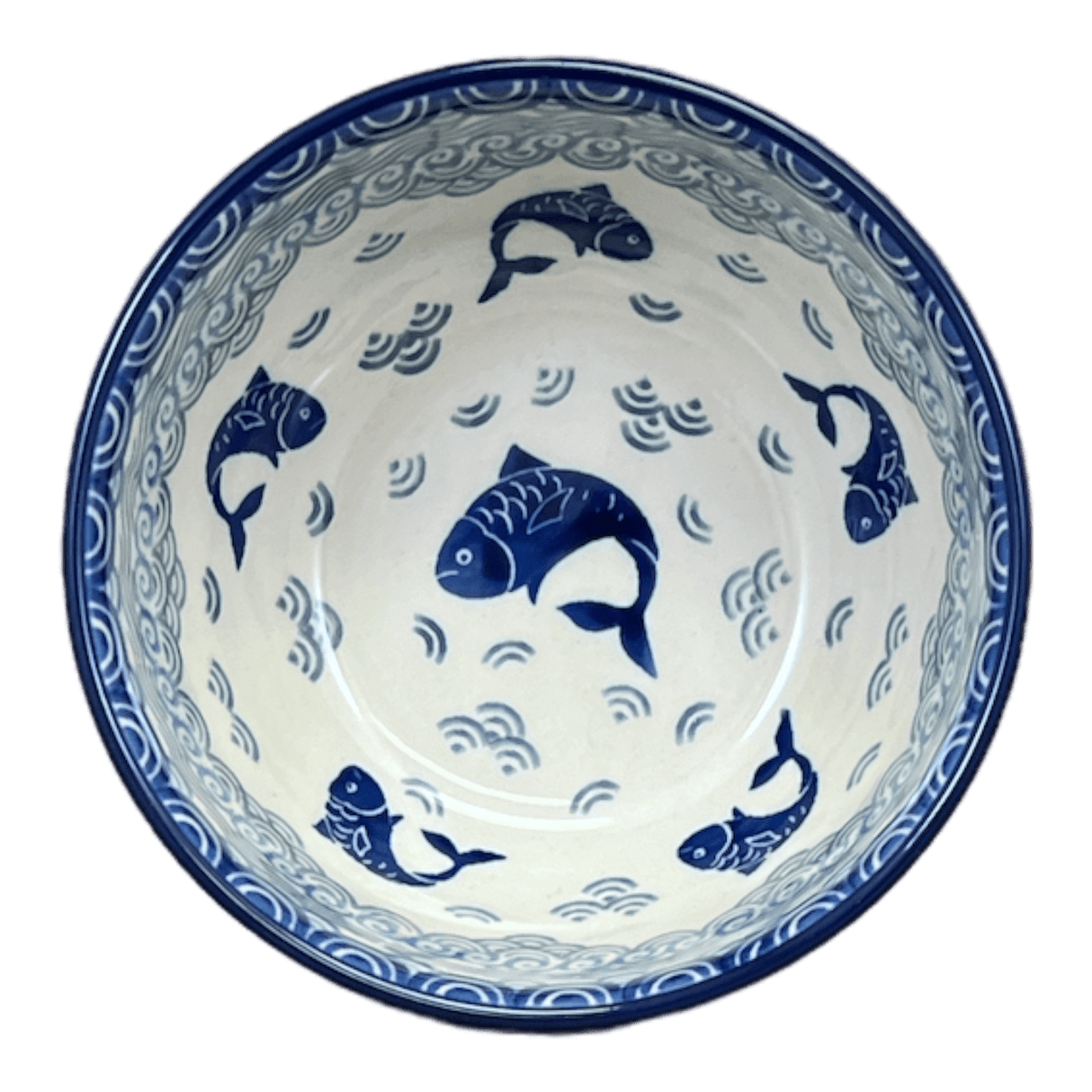 Bowl, Round, Deep, 5.5" in "Koi Pond" by Ceramika Artystyczna | A986-2372X